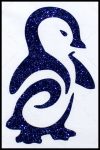 Heat Printing Glitter Penguin